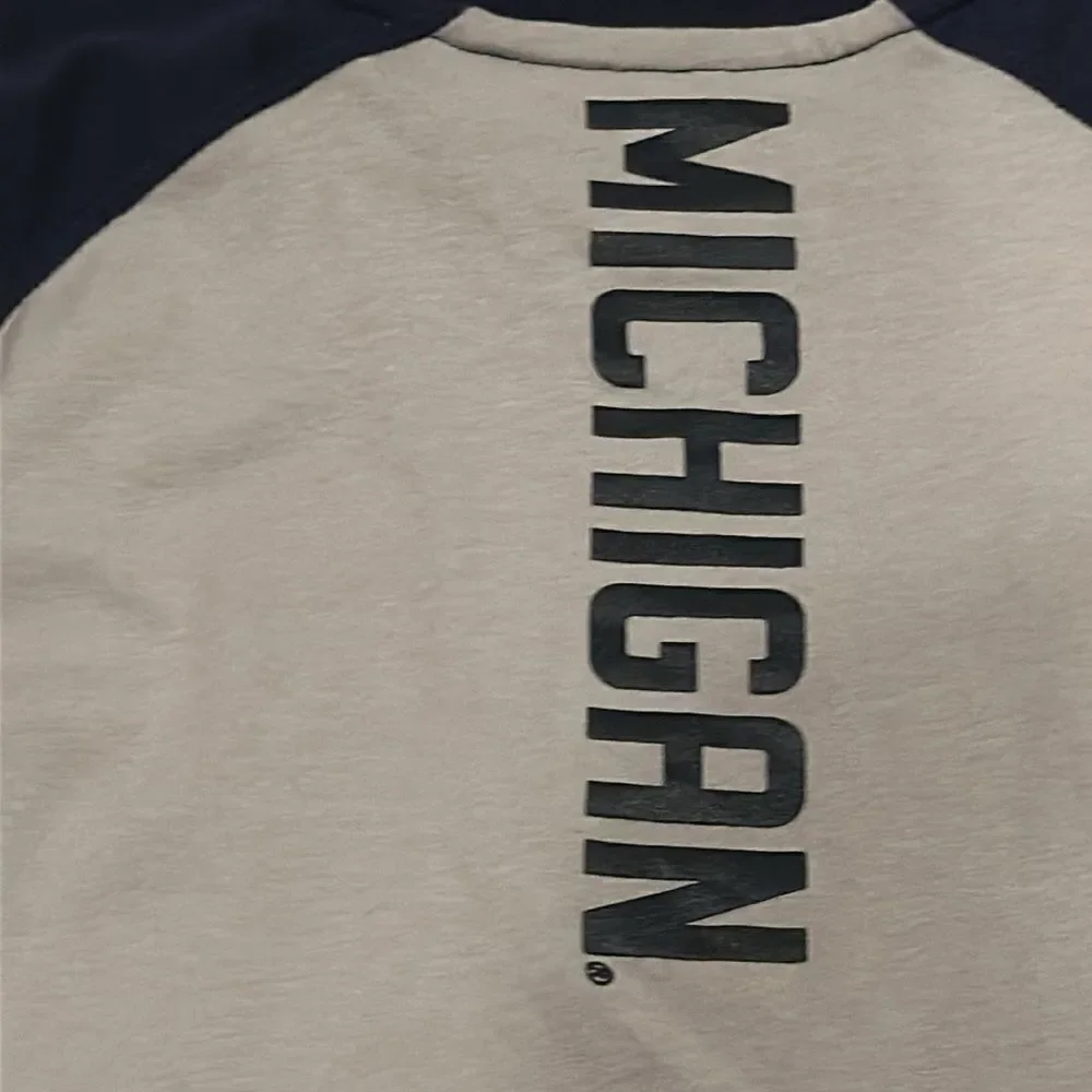 Gen2 Boys Michigan Grey & Navy Blue Raglan Long Sleeve Shirt